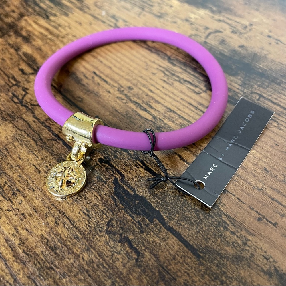 Marc by Marc Jacobs Purple Silicone Bangle Bracelet NWT